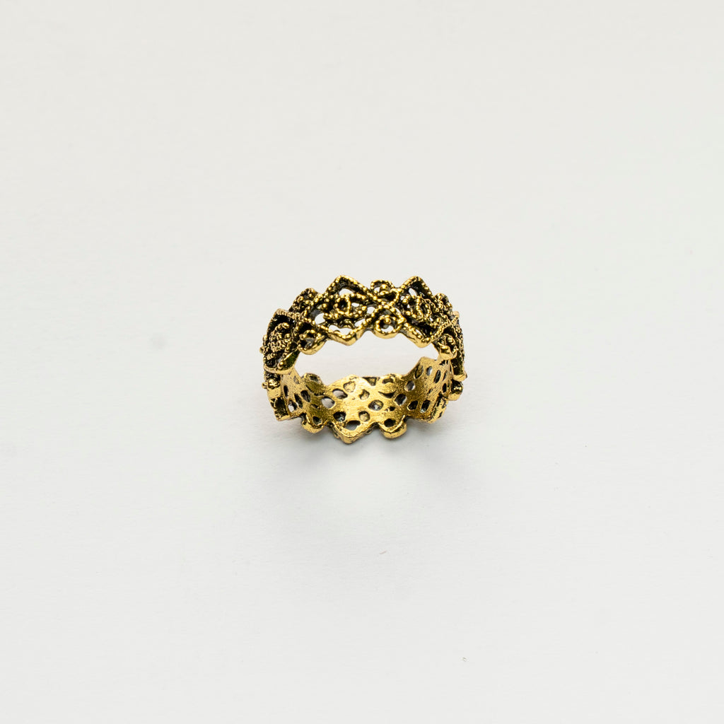 Two Sided Crown Ring