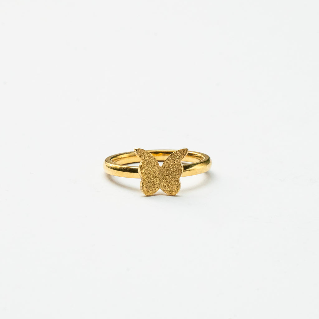 Golden Butterfly Ring