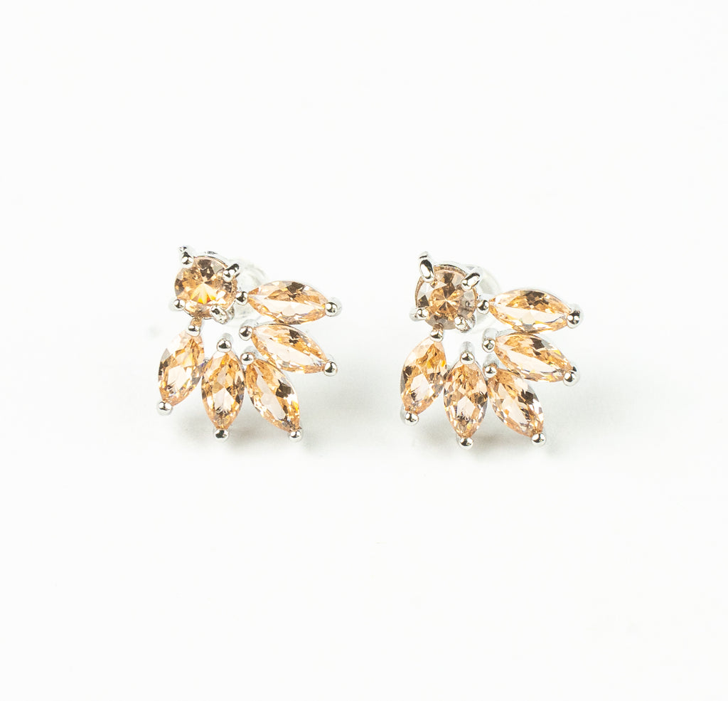 Jewel Leaf Studs